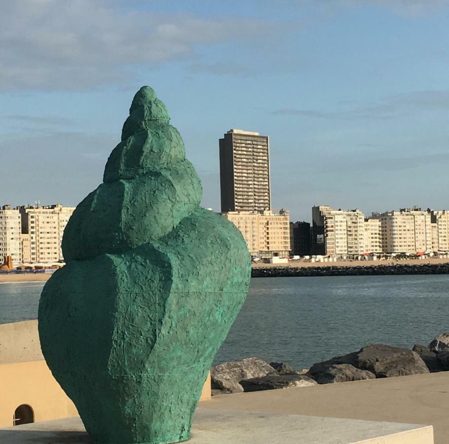Sea And City View With Double Terrace Flat C Oostende Luaran gambar